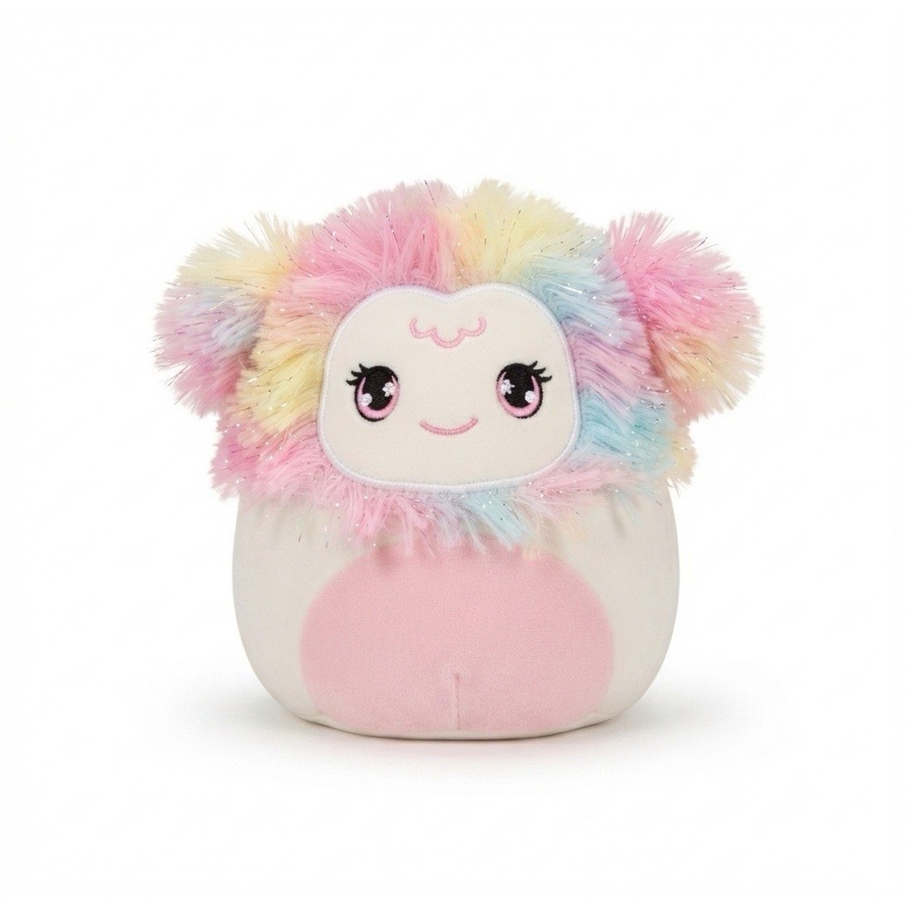 Squishmallows Zaylee Bigfoot Plush 7.5" Kellytoy Rainbow Hair Stuffed Animal Toy